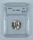 1950-S Washington Quarter MS66 ICG