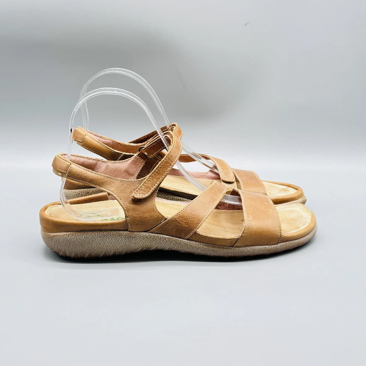 Naot Sandals Womens 9 Brown Leather Strappy Slingback Ankle  display picture 1