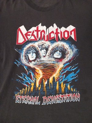 DESTRUCTION - ORIG. Eternal Devastation Shirt L Tour 1986 , Slayer, Possessed