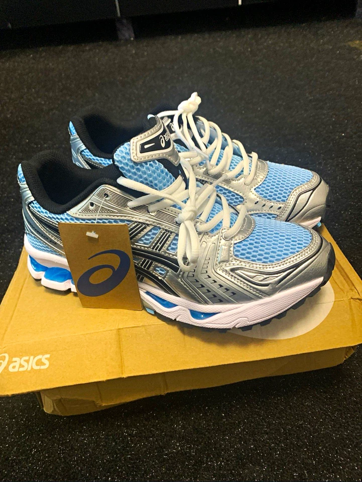 ASICS Gel-1130 Herren Sneaker blau/silber/schwarz/weiß Mesh Schnürung - Bild 1 von 3