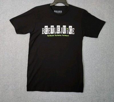 Beetlejuice The Musical Broadway Black T-Shirt Adult Medium Short Sleeves