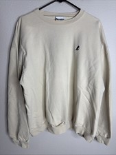 Vintage Walt Disney World Men  s Large Crewneck Sweatshirt Embroidered Beige EUC