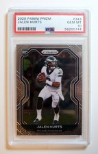 PSA 10 Jalen Hurts 2020 Prizm Base Rookie RC #343 Eagles GEM MINT Super Bowl MVP