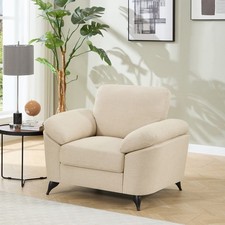 MALMO MODERN SCANDI STYLE FABRIC LIVING ROOM CHAIR