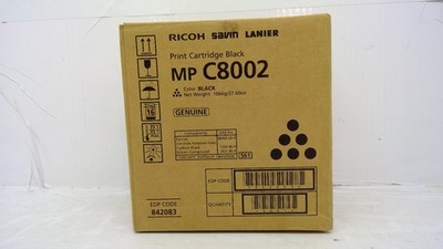 Genuine Ricoh MP C8002 Black Toner Cartridge 842083 841780