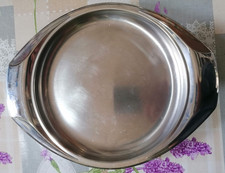 VASSOIO AMC IN ACCIAIO INOX DIAMETRO ESTERNO 28 CM. INTERNO 20 CM. NUOVO