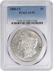 1890-CC Morgan Silver Dollar AU55 PCGS