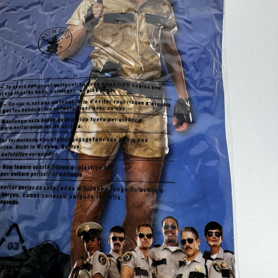 Nuevo Disfraz Reno 911 Lt. Dangle Hombre Deluxe Mediano Foto 3 de 4