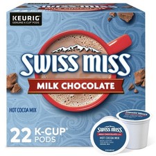 Swiss Miss Hot Cocoa Milk Chocolate Single-Serve Keurig K-Cups Box Of 22 FRESH
