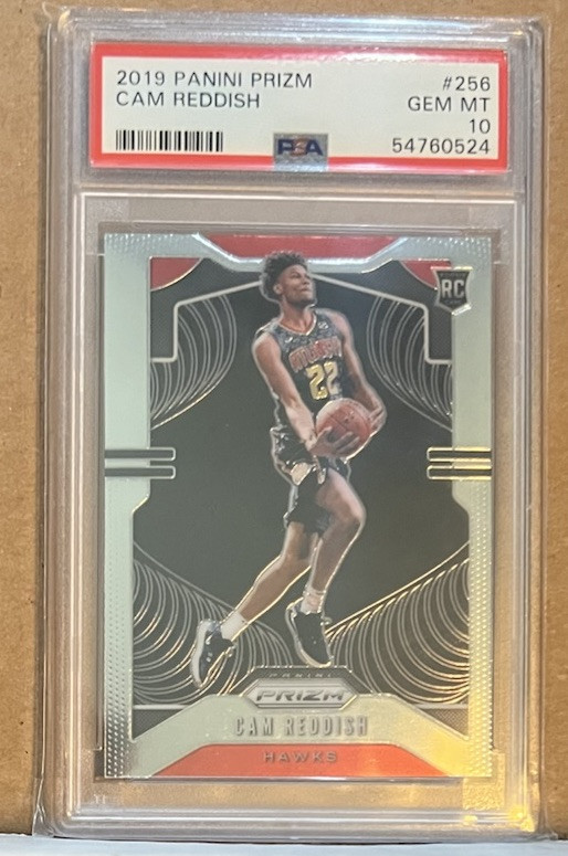 2019-20 Panini Prizm Basketball NBA Cam Reddish Rookie RC PSA 10 #256 (F)