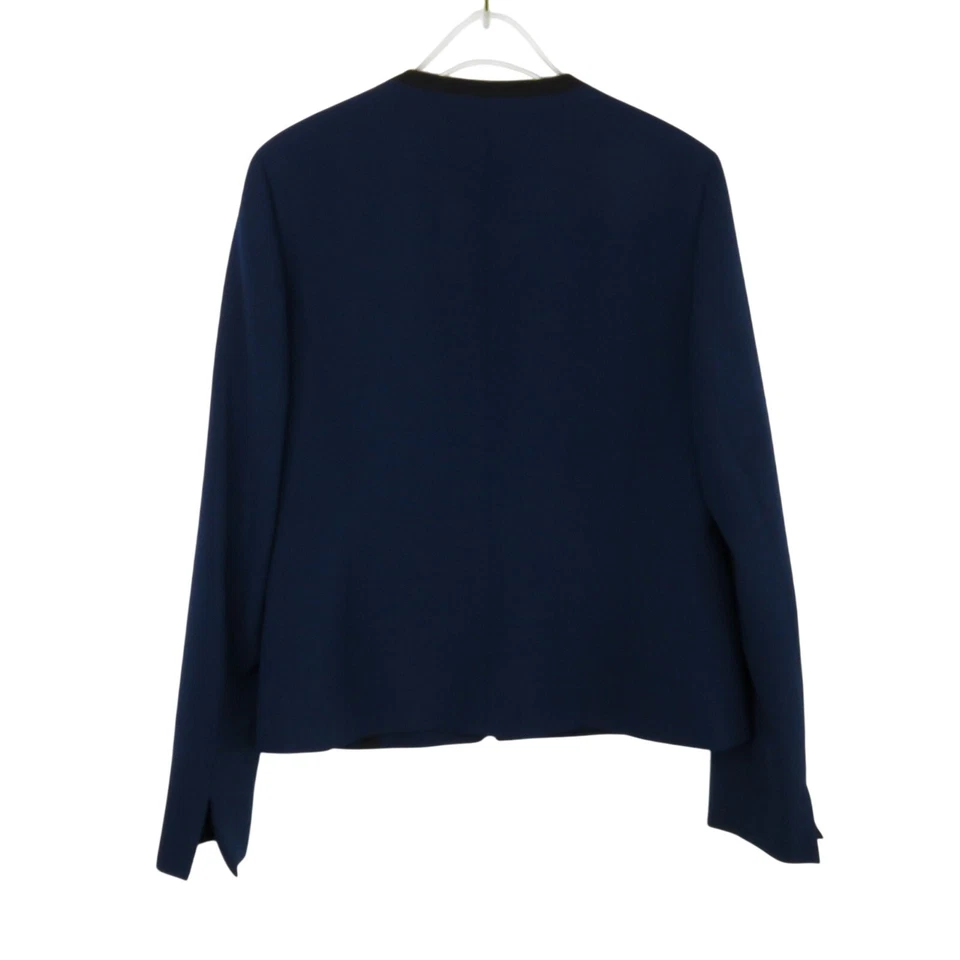 Chaqueta Blazer Formal Black Label by Evan Picone Azul Marino Talla 6 Pequeña Foto 3 de 4