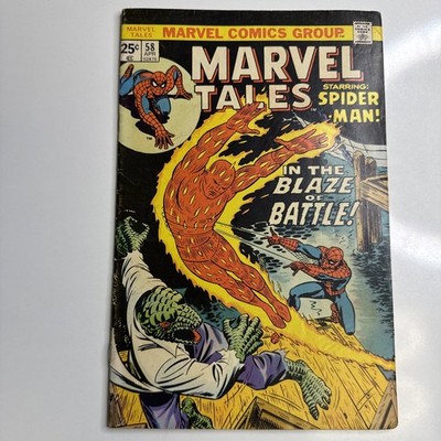 Marvel Tales #58 | VG | Reprint of Amazing Spider-Man #77 | Lizard & Torch 1975