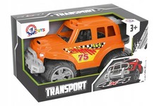 Monster Truck Auto Giocattolo Fuoristrada - Ruote Grandi, Pneumatico di Ricambio, Plastica Arancione