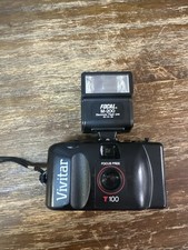 Vintage Vivitar T100 Focus Free 35MM Camera With Focal M-200