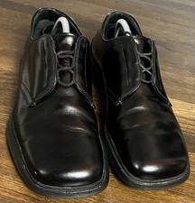 Men’s Prada Derby Leather Dress Lace Up Shoe Square Toe Size 9.5 Luxury Timeless