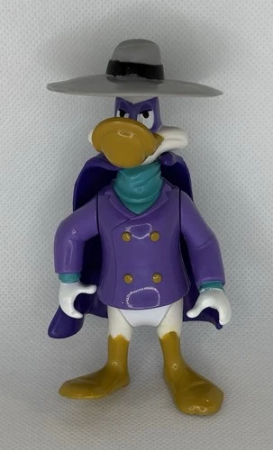 Vintage Darkwing Duck Figure Playmates 1991 actions works With Hat & Cape
