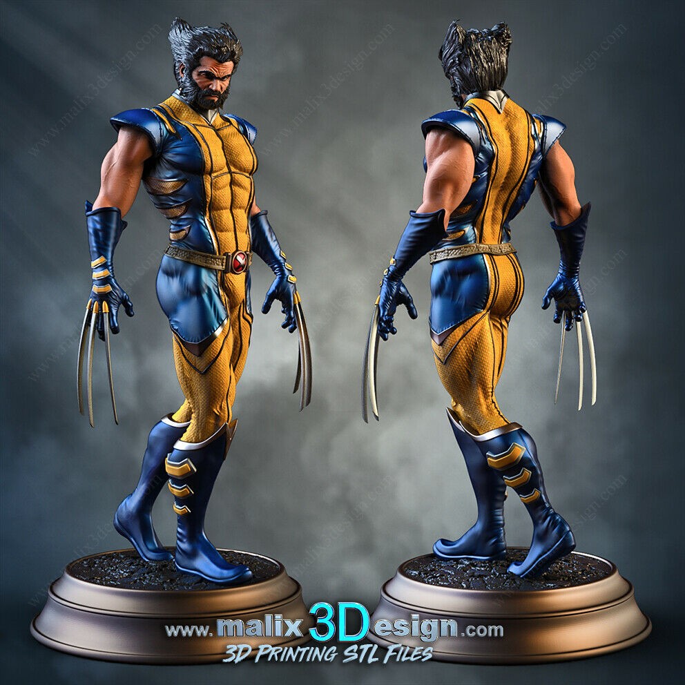 Figurine Weapon X Wolverine 18cm en résine à personnaliser pour bureau