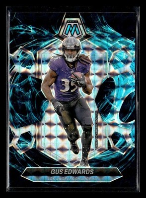 2024 Panini Mosaic Gus Edwards Genesis #121 Los Angeles Chargers