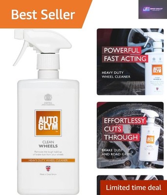 Clean Wheels 500ml - Saurer Hochleistungs-Autofelgenreiniger für schnelle Reinigung