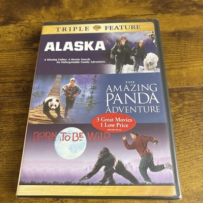 Born To Be Wild/Alaska/The Amazing Panda Adventure Triple Feature DVD NEW SEALED