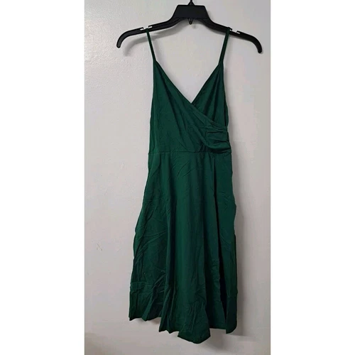 Mujer Cuello en V Correa de Espagueti Verano Informal Columpio Solero con Bolsillo Talla S - Imagen 1 de 10