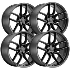 Set Of 4 Replica Fr74 Widebody 20x9.5 5x115 15mm Satin Black Wheels Rims Set Of 4 Replica Fr74 Widebody 20x9.5 5x115 15mm Satin Black Wheels Rims