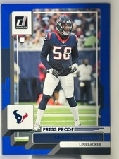 2022 Panini Donruss Blue Press Proof Christian Kirksey