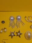 19 Vintage MCM Retro Faux Pearl Pierced Earrings — photo 5