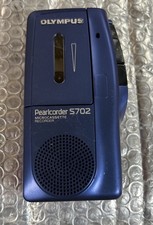 Olympus Pearlcorder S702 Handheld Cassette Voice Recorder Blue