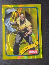 Luke Cage Marvel Topps Chrome 2025 Yellow Lava Refractor #111