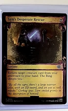 2023 MTG Magic The Gathering LOTR  Showcase Scroll Foil Sam's Desperate Rescue