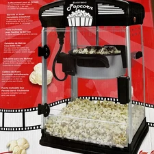 Movie Theater Popcorn Popper Machine, Nonstick Kettle, 4 Qt.