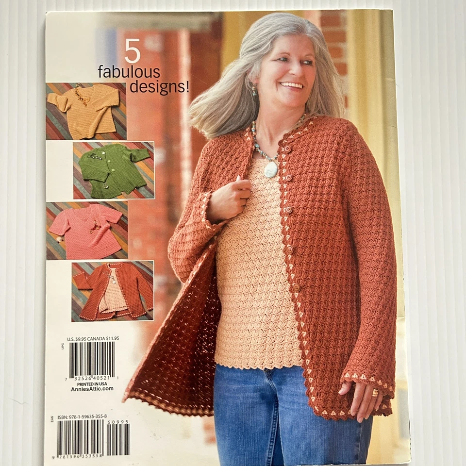 Annies Attic Crochet Pattern Leaflet 871069 Plus Size Fashion 1X - 6X Sizes - Image 4 of 4