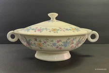 Theodore Haviland Springtime Round Covered Vegetable Bowl Floral Tureen