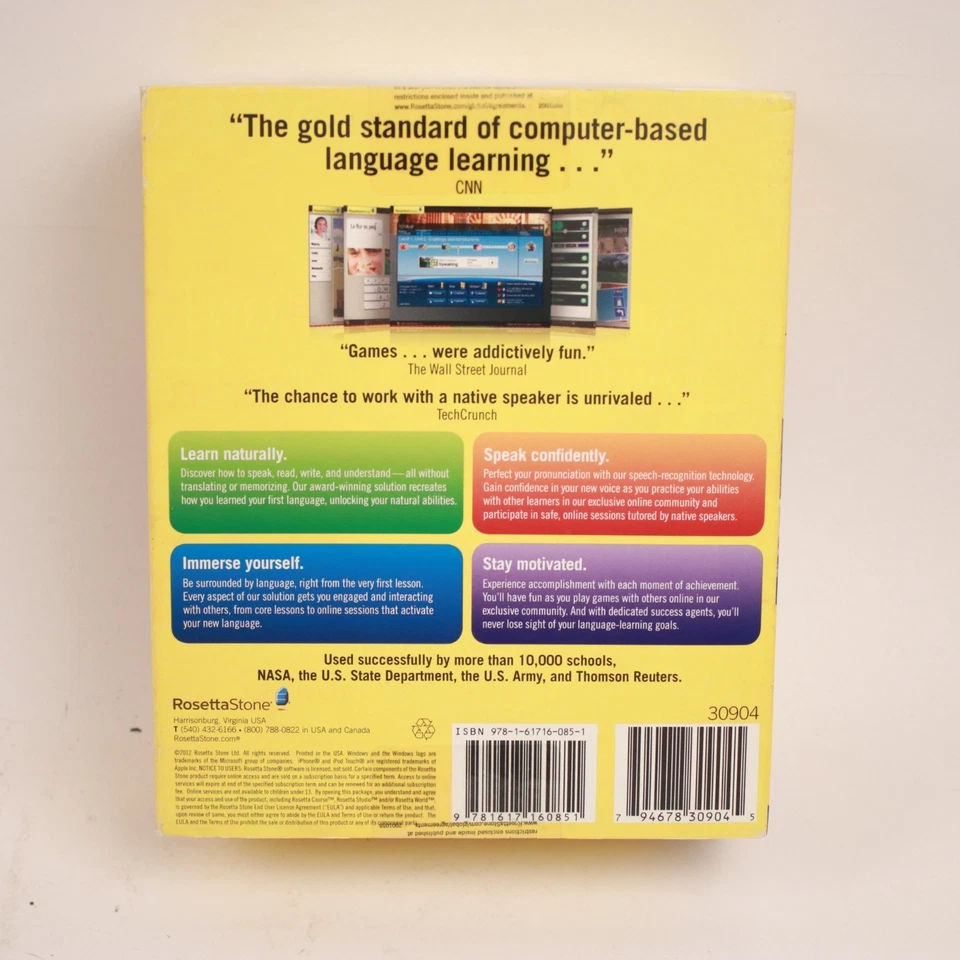 Rosetta Stone Spanish/Espanol Latin America Level 1-5 Interactive Set Brand New - Image 2 of 4