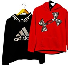 Under Armour Adidas Sweatshirt Bundle Large 14/16 Hoodie