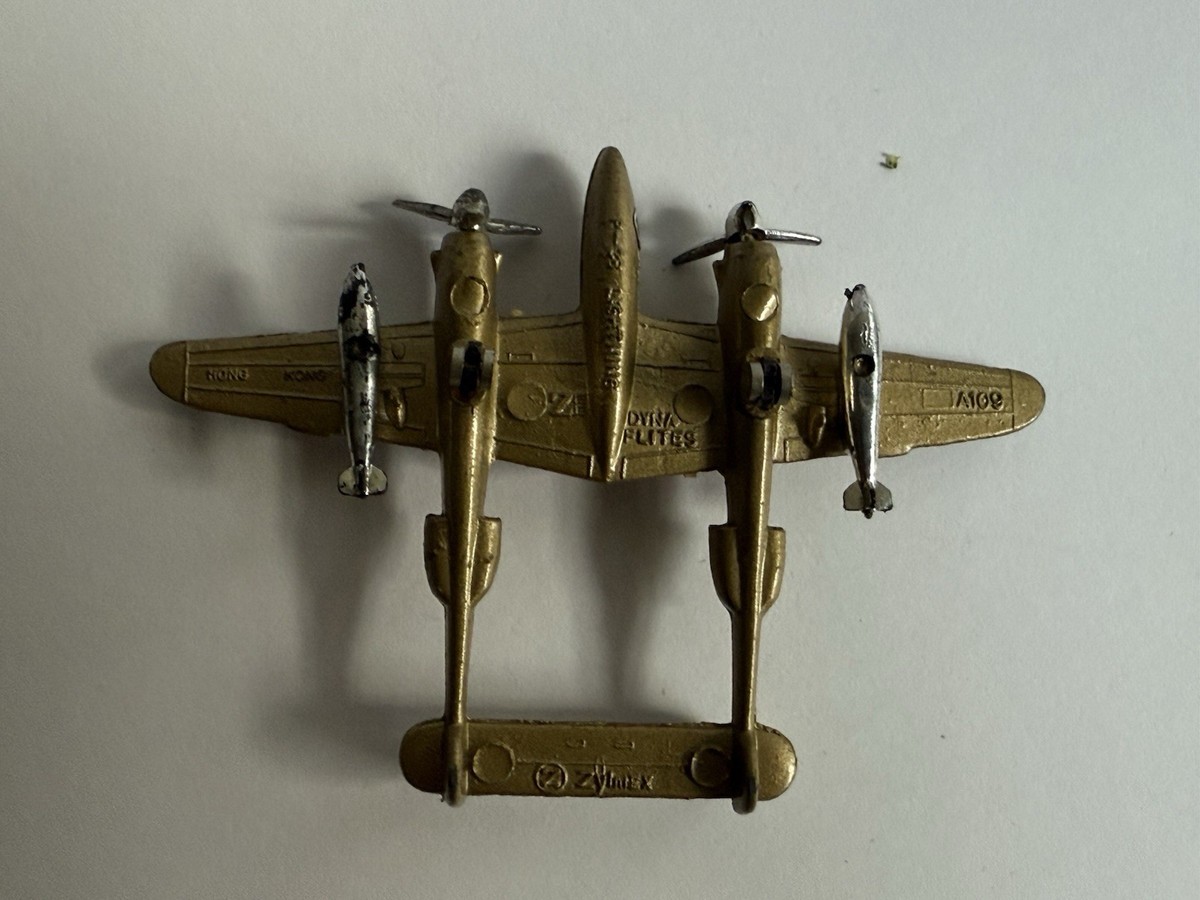 VINTAGE Zylmex Dyna Flites P38 Lightning Airplane Nice | eBay