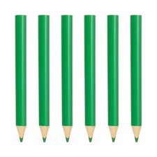 6 Pcs Wooden Colored Pencils Short Oil Based Colored Pencils, Light Green