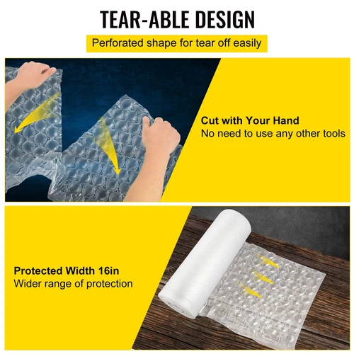984ft x16" Air Cushion Machine Film Small Bubble Pillow Packaging Padding Roll 1 - Bild 5 von 17