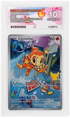 Ace Perfect 10 Chimchar 041 First Partner Illustration Promo Gem Mint Pokemon