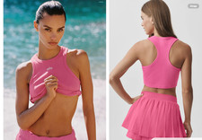 alo yoga ASPIRE TANK in Paradise Pink, NWT, Med.., orig 68