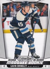 2024-25 O-Pee-Chee - Marquee Rookies Gavin Brindley #599 (RC) - Blue Jackets