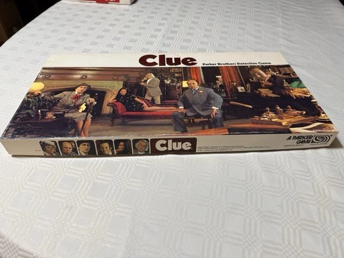 Vintage Clue Board Game 70s Parker Brothers Complete Detective Game 1970s USA