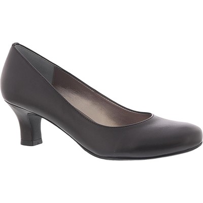Array Womens Flatter Brown Leather Evening Pumps Shoes 7 Medium (B,M) BHFO 8214