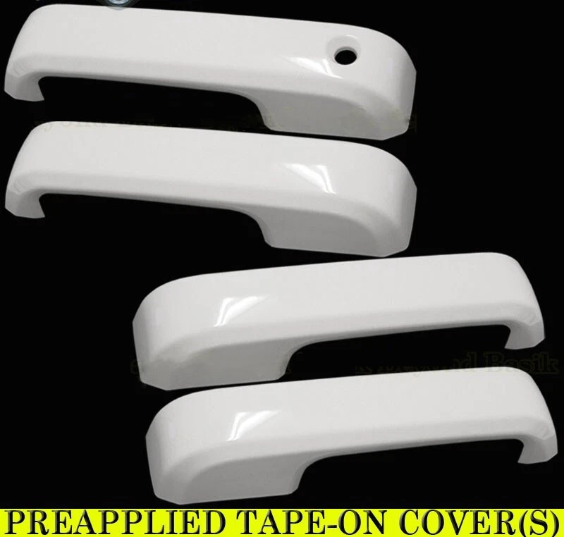 Cubiertas de manija de puerta de doble cabina para Ford F150-F450 2021-2025 sin SMKH OXFORD BLANCO Foto 4 de 4