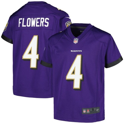 Zay Flowers Baltimore Ravens Nike Jugend Spiel Trikot - Lila Größe M