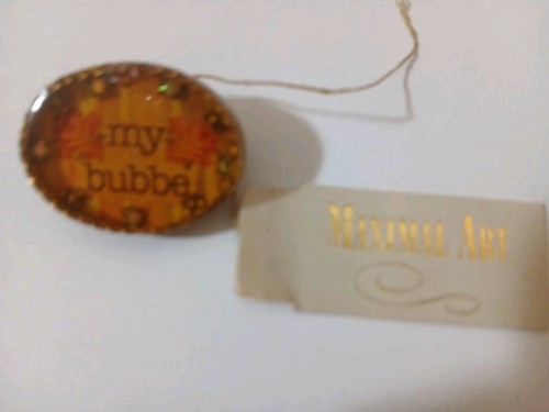 NWT Maximal Art Pin Brooch "my bubbe" By John Wind Vintage Style Made In USA - Picture 2 of 4