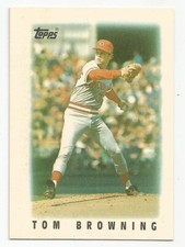 TOM BROWNING 1986 TOPPS MINI LEADERS NM-MT+ CONDITION