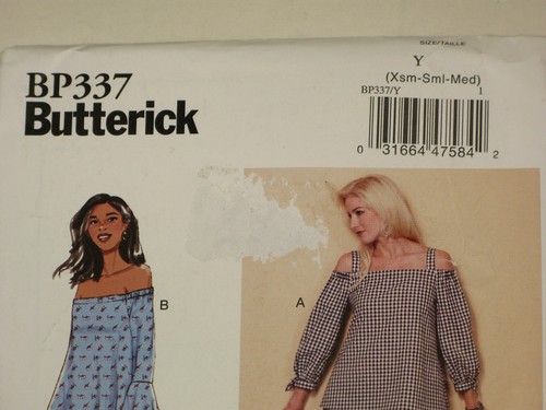 Butterick 2-Lot BP337 B6393 Sewing Patterns Misses Tops & Wraps Sz XS-Sm-Med - Picture 3 of 9