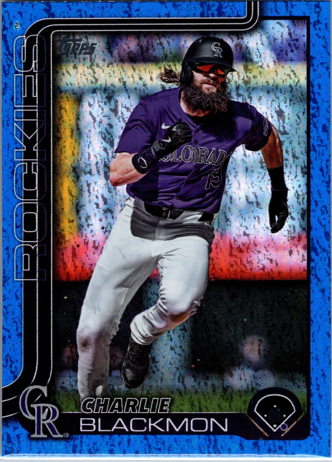 2025 Topps Series 1 Charlie Blackmon Blue Foil /150 Colorado Rockies #311